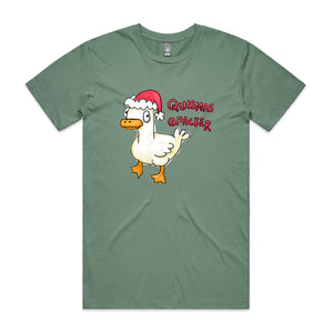 Quismas Quacker Tee by Lonely Kids Club. All clothing from our T-shirts to our shorts and hoodies are ethically made, and printed packed and shipped from Sydney.