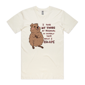Quokka Mum Tee by Lonely Kids Club. All clothing from our T-shirts to our shorts and hoodies are ethically made, and printed packed and shipped from Sydney.