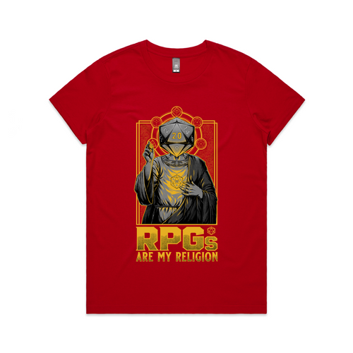 RPGs Are My Religion Tee by Lonely Kids Club. All clothing from our T-shirts to our shorts and hoodies are ethically made, and printed packed and shipped from Sydney.