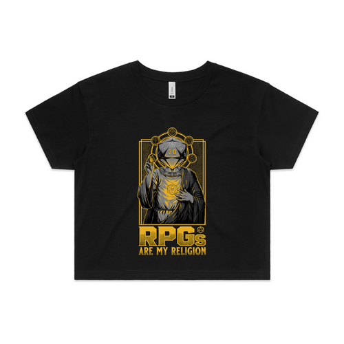 RPGs Are My Religion Tee by Lonely Kids Club. All clothing from our T-shirts to our shorts and hoodies are ethically made, and printed packed and shipped from Sydney.