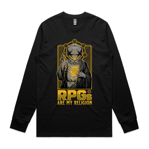 RPGs Are My Religion Tee by Lonely Kids Club. All clothing from our T-shirts to our shorts and hoodies are ethically made, and printed packed and shipped from Sydney.