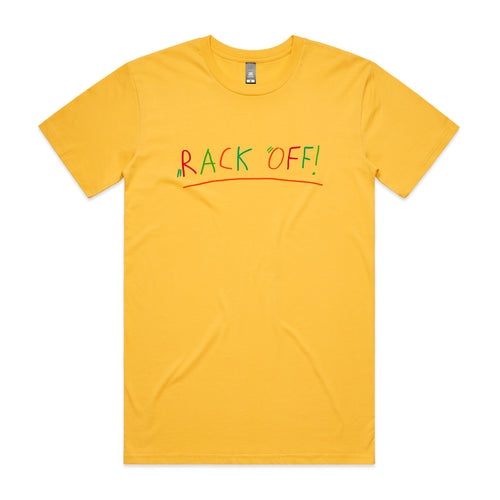 Rack Off Tee by Lonely Kids Club. All clothing from our T-shirts to our shorts and hoodies are ethically made, and printed packed and shipped from Sydney.