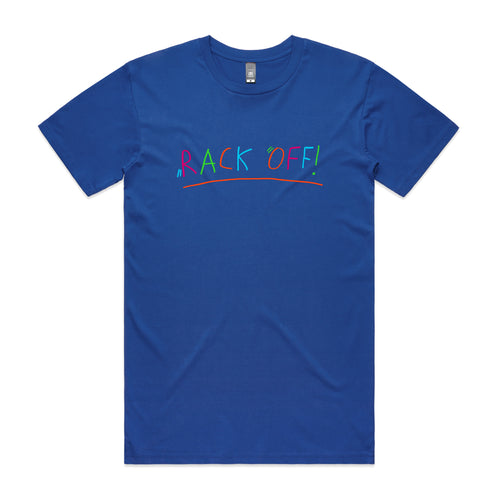 Rack Off Tee by Lonely Kids Club. All clothing from our T-shirts to our shorts and hoodies are ethically made, and printed packed and shipped from Sydney.