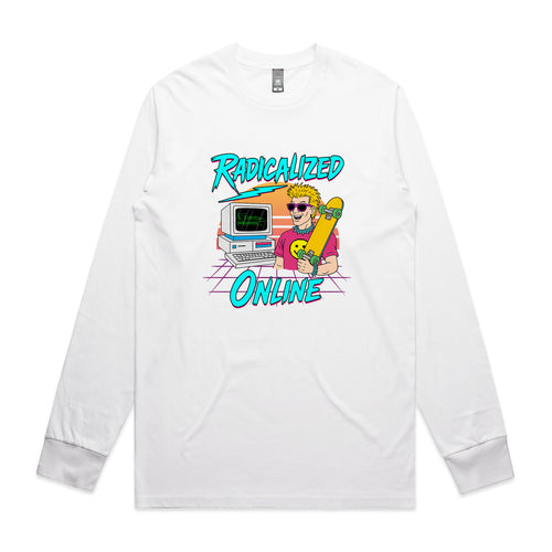 Radicalized Online Tee by Lonely Kids Club. All clothing from our T-shirts to our shorts and hoodies are ethically made, and printed packed and shipped from Sydney.
