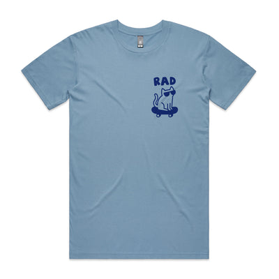 Rad Cat Tee by Lonely Kids Club. All clothing from our T-shirts to our shorts and hoodies are ethically made, and printed packed and shipped from Sydney.