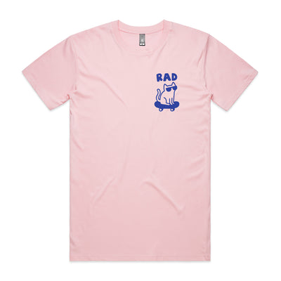Rad Cat Tee by Lonely Kids Club. All clothing from our T-shirts to our shorts and hoodies are ethically made, and printed packed and shipped from Sydney.