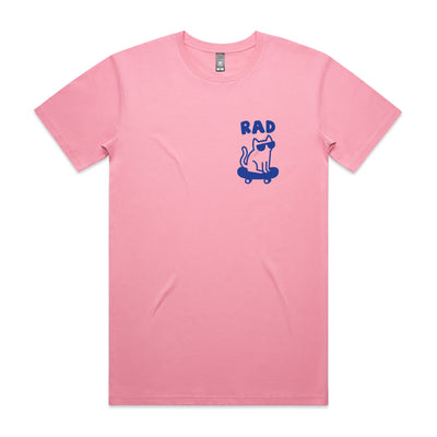 Rad Cat Tee by Lonely Kids Club. All clothing from our T-shirts to our shorts and hoodies are ethically made, and printed packed and shipped from Sydney.
