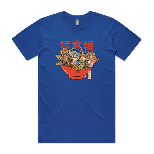 Ramen Raptors Tee by Lonely Kids Club. All clothing from our T-shirts to our shorts and hoodies are ethically made, and printed packed and shipped from Sydney.