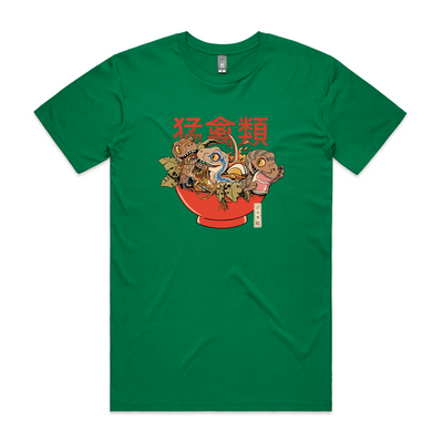 Ramen Raptors Tee by Lonely Kids Club. All clothing from our T-shirts to our shorts and hoodies are ethically made, and printed packed and shipped from Sydney.