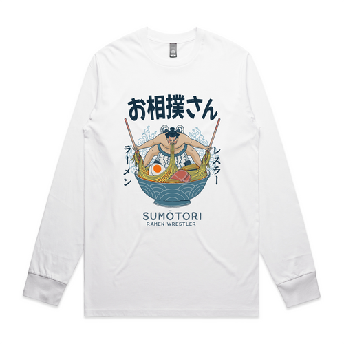 Ramen Wrestler Tee by Lonely Kids Club. All clothing from our T-shirts to our shorts and hoodies are ethically made, and printed packed and shipped from Sydney.