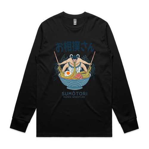 Ramen Wrestler Tee by Lonely Kids Club. All clothing from our T-shirts to our shorts and hoodies are ethically made, and printed packed and shipped from Sydney.