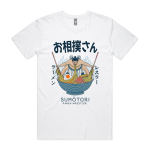 Ramen Wrestler Tee by Lonely Kids Club. All clothing from our T-shirts to our shorts and hoodies are ethically made, and printed packed and shipped from Sydney.