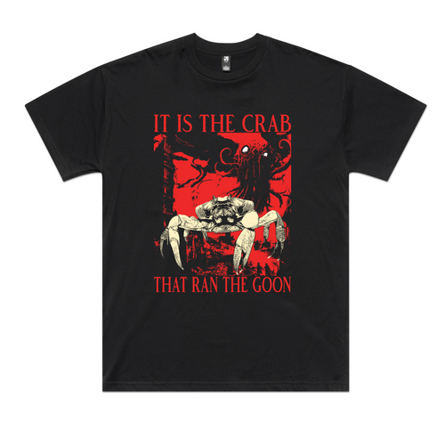 Ran The Goon Tee by Lonely Kids Club. All clothing from our T-shirts to our shorts and hoodies are ethically made, and printed packed and shipped from Sydney.
