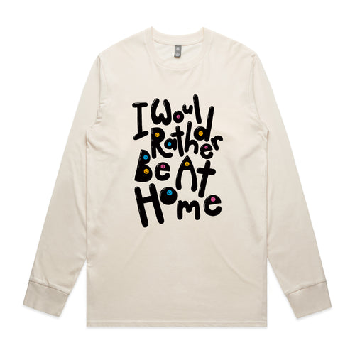 Would Rather Be At Home Tee by Lonely Kids Club. All clothing from our T-shirts to our shorts and hoodies are ethically made, and printed packed and shipped from Sydney.