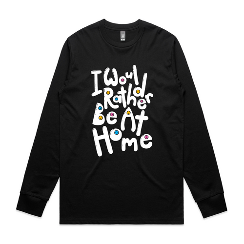 Would Rather Be At Home Tee by Lonely Kids Club. All clothing from our T-shirts to our shorts and hoodies are ethically made, and printed packed and shipped from Sydney.