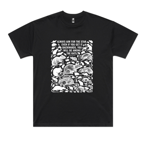Among The Rats Oversized Tee by Lonely Kids Club. All clothing from our T-shirts to our shorts and hoodies are ethically made, and printed packed and shipped from Sydney.