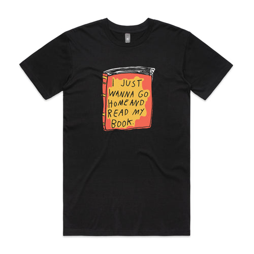 Read My Book Tee by Lonely Kids Club. All clothing from our T-shirts to our shorts and hoodies are ethically made, and printed packed and shipped from Sydney.