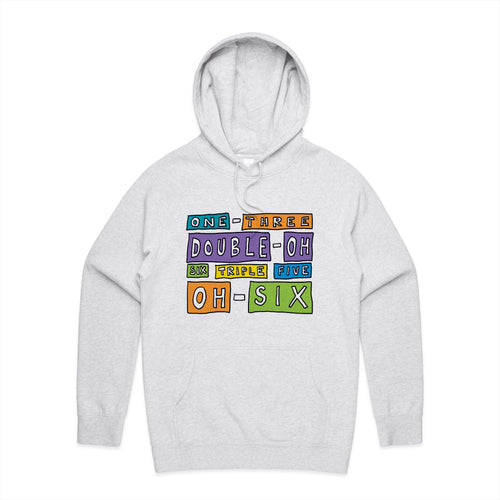 Reading Writing Hotline Hoodie by Lonely Kids Club. All clothing from our T-shirts to our shorts and hoodies are ethically made, and printed packed and shipped from Sydney.