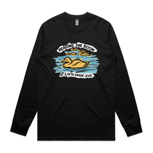 Reading The Room Tee by Lonely Kids Club. All clothing from our T-shirts to our shorts and hoodies are ethically made, and printed packed and shipped from Sydney.