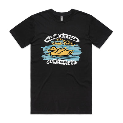 Reading The Room Tee by Lonely Kids Club. All clothing from our T-shirts to our shorts and hoodies are ethically made, and printed packed and shipped from Sydney.