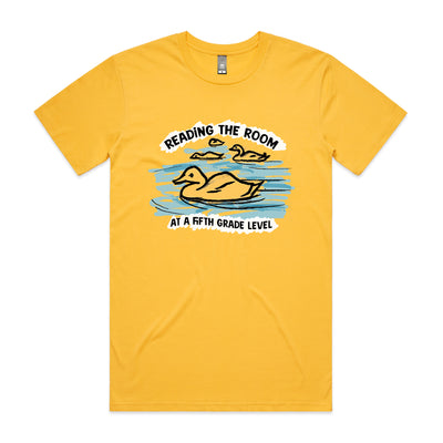 Reading The Room Tee by Lonely Kids Club. All clothing from our T-shirts to our shorts and hoodies are ethically made, and printed packed and shipped from Sydney.