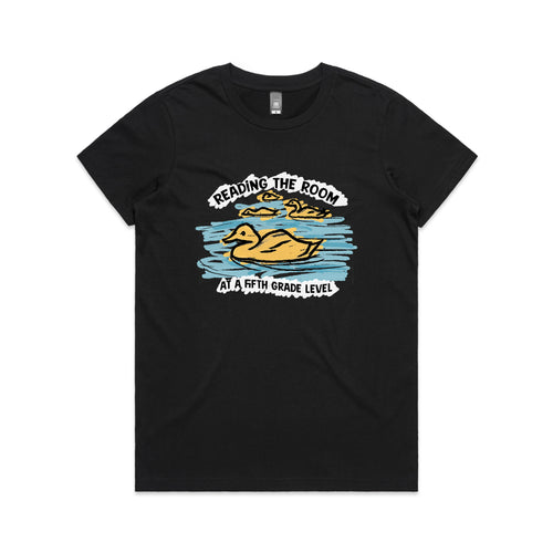 Reading The Room Tee by Lonely Kids Club. All clothing from our T-shirts to our shorts and hoodies are ethically made, and printed packed and shipped from Sydney.