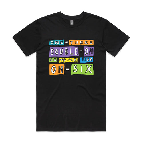 Reading Writing Hotline Tee by Lonely Kids Club. All clothing from our T-shirts to our shorts and hoodies are ethically made, and printed packed and shipped from Sydney.