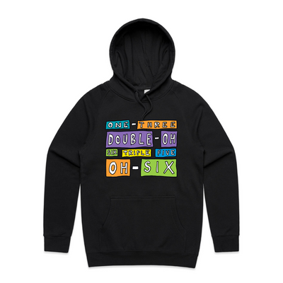Reading Writing Hotline Hoodie by Lonely Kids Club. All clothing from our T-shirts to our shorts and hoodies are ethically made, and printed packed and shipped from Sydney.