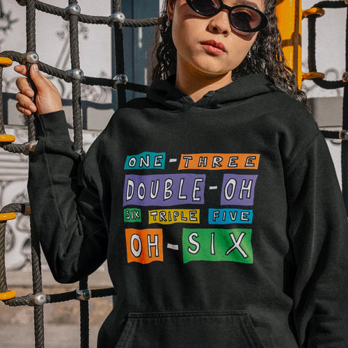 Reading Writing Hotline Hoodie by Lonely Kids Club. All clothing from our T-shirts to our shorts and hoodies are ethically made, and printed packed and shipped from Sydney.