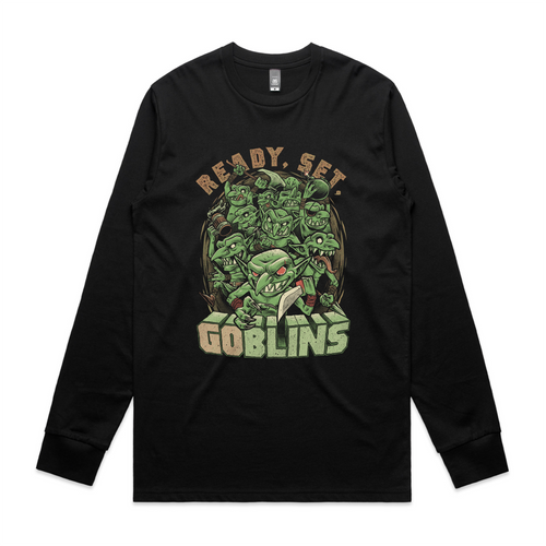 Ready Set Goblins Tee by Lonely Kids Club. All clothing from our T-shirts to our shorts and hoodies are ethically made, and printed packed and shipped from Sydney.