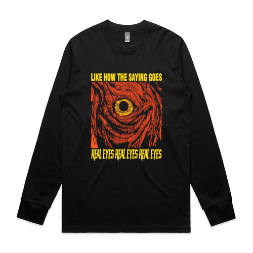 Real Eyes Tee by Lonely Kids Club. All clothing from our T-shirts to our shorts and hoodies are ethically made, and printed packed and shipped from Sydney.