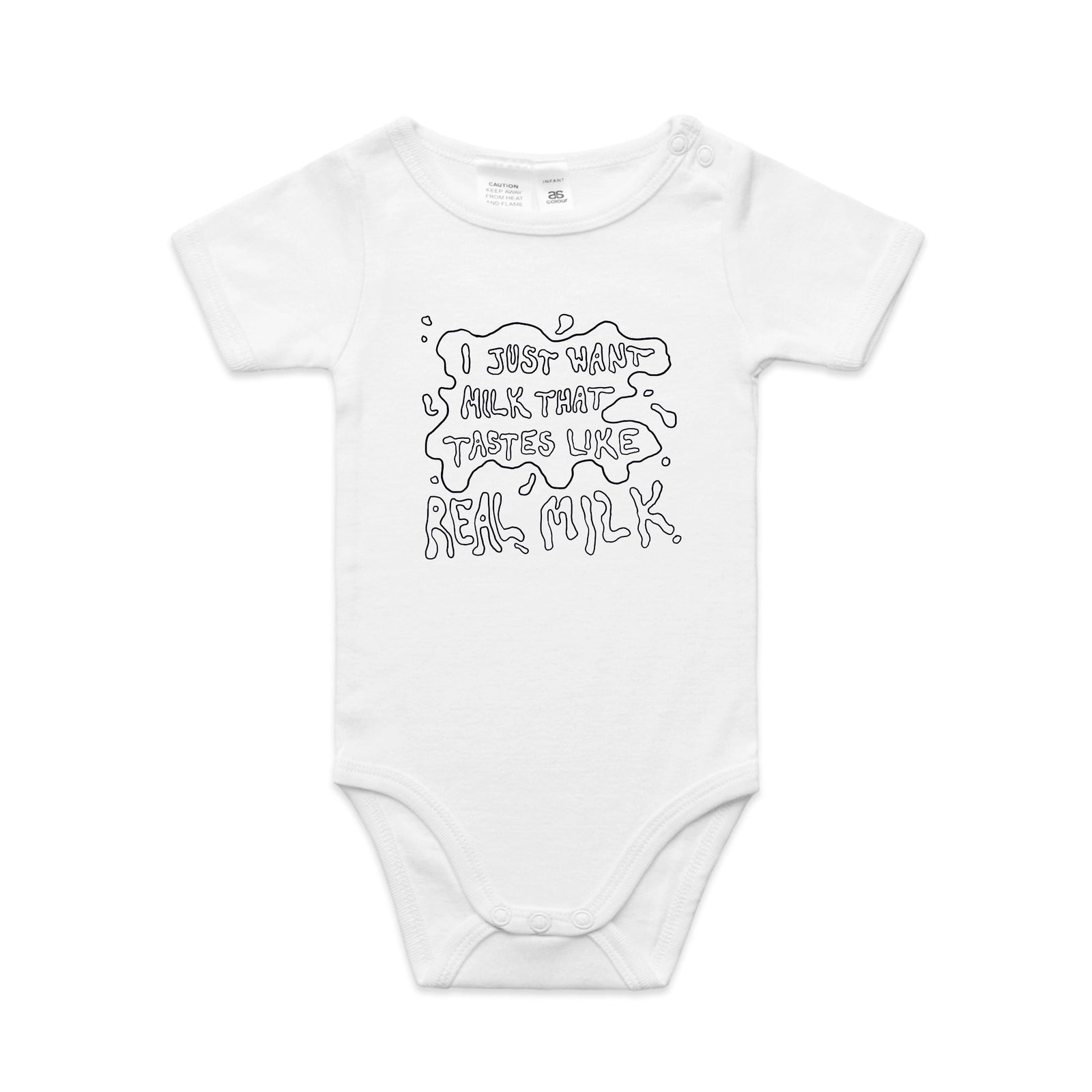 Real Milk Baby Onesie