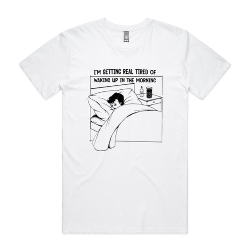 Real Tired Tee by Lonely Kids Club. All clothing from our T-shirts to our shorts and hoodies are ethically made, and printed packed and shipped from Sydney.