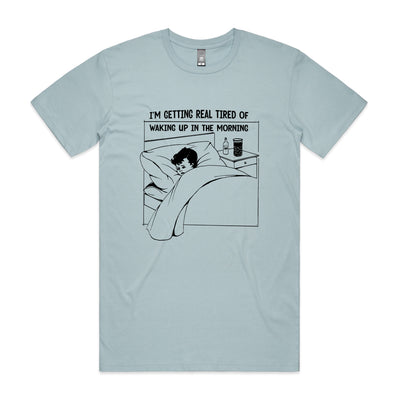 Real Tired Tee by Lonely Kids Club. All clothing from our T-shirts to our shorts and hoodies are ethically made, and printed packed and shipped from Sydney.