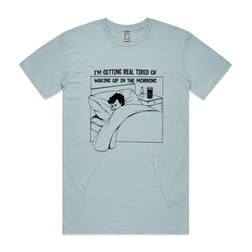 Real Tired Tee by Lonely Kids Club. All clothing from our T-shirts to our shorts and hoodies are ethically made, and printed packed and shipped from Sydney.