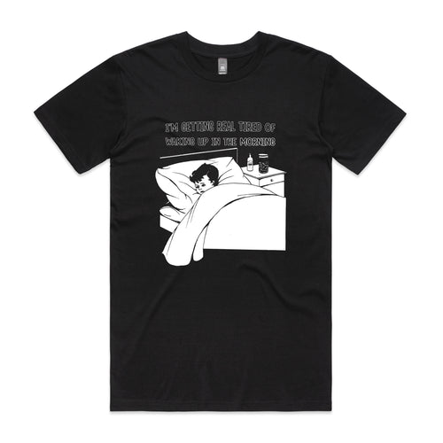 Real Tired Tee by Lonely Kids Club. All clothing from our T-shirts to our shorts and hoodies are ethically made, and printed packed and shipped from Sydney.