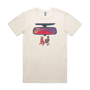 Rear View Tee by Lonely Kids Club. All clothing from our T-shirts to our shorts and hoodies are ethically made, and printed packed and shipped from Sydney.