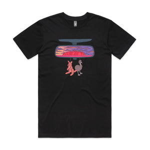 Rear View Tee by Lonely Kids Club. All clothing from our T-shirts to our shorts and hoodies are ethically made, and printed packed and shipped from Sydney.
