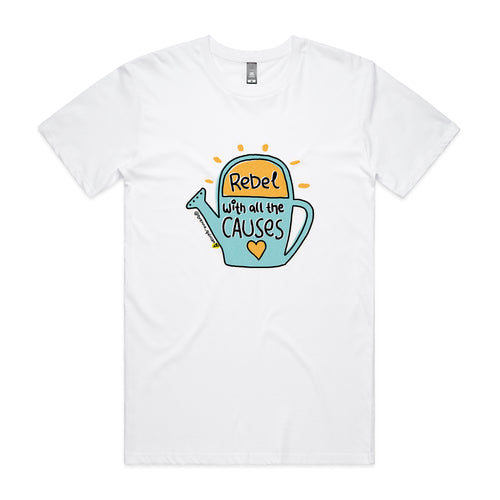 Rebel Tee by Lonely Kids Club. All clothing from our T-shirts to our shorts and hoodies are ethically made, and printed packed and shipped from Sydney.