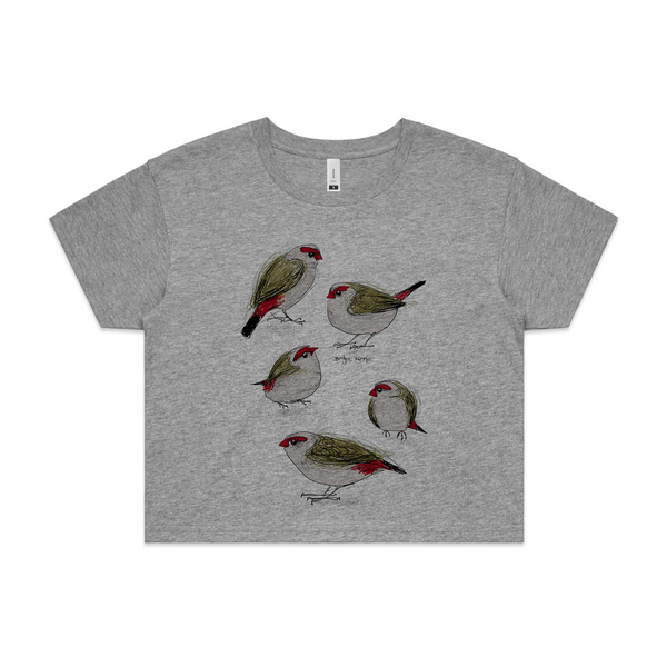 Red Browed Finches Tee