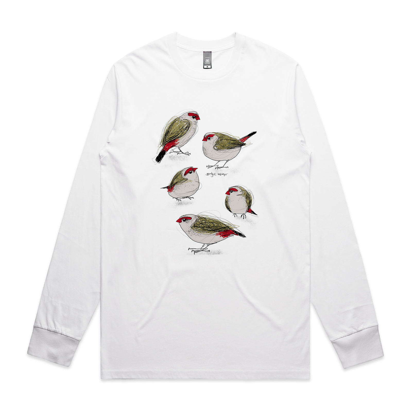 Red Browed Finches Tee