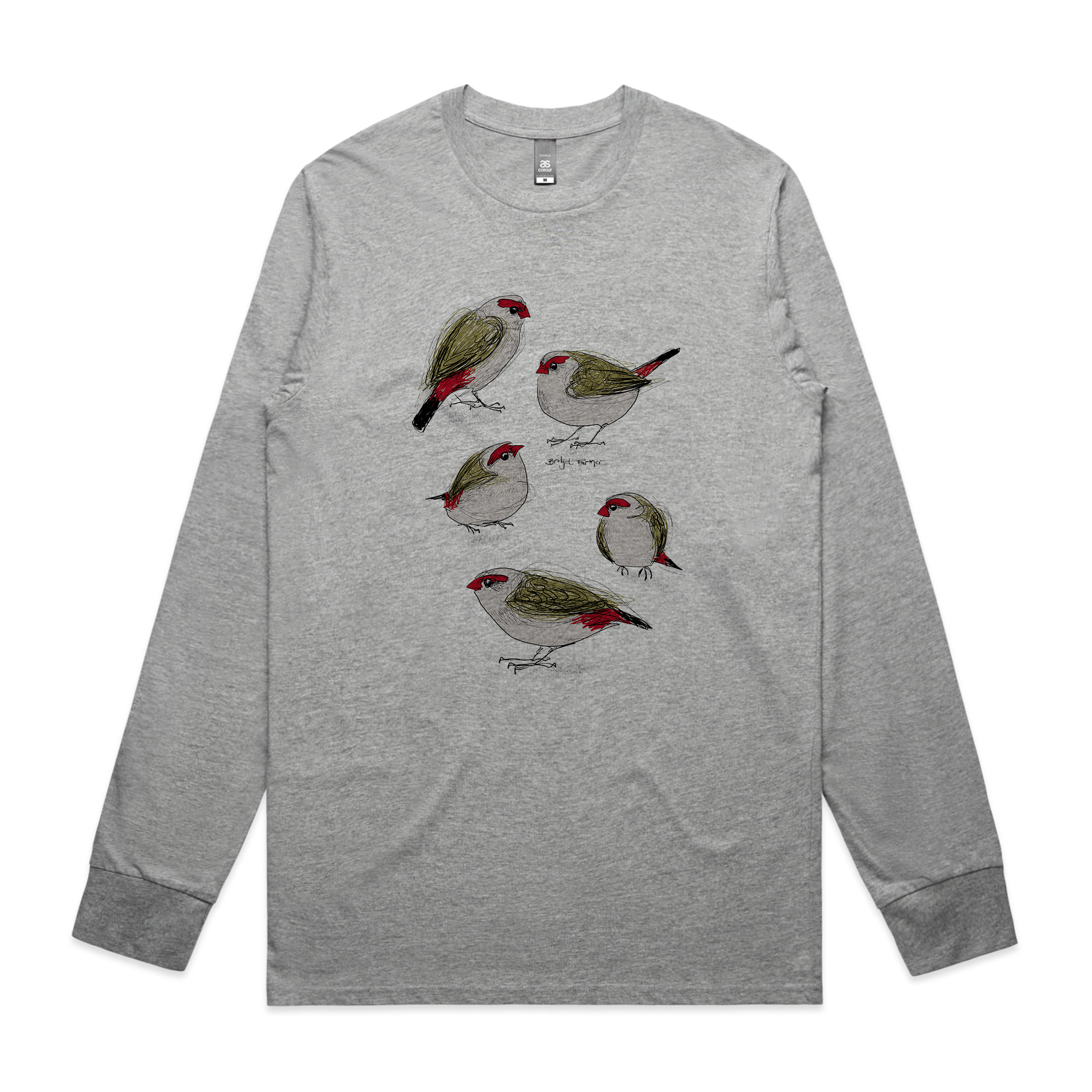 Red Browed Finches Tee