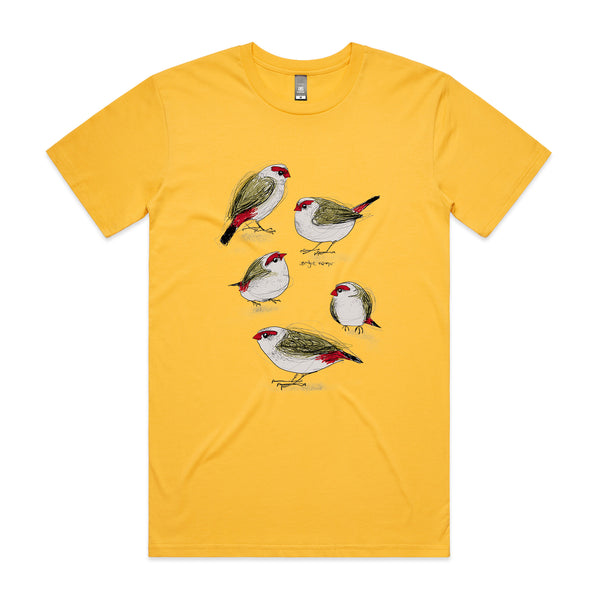 Red Browed Finches Tee