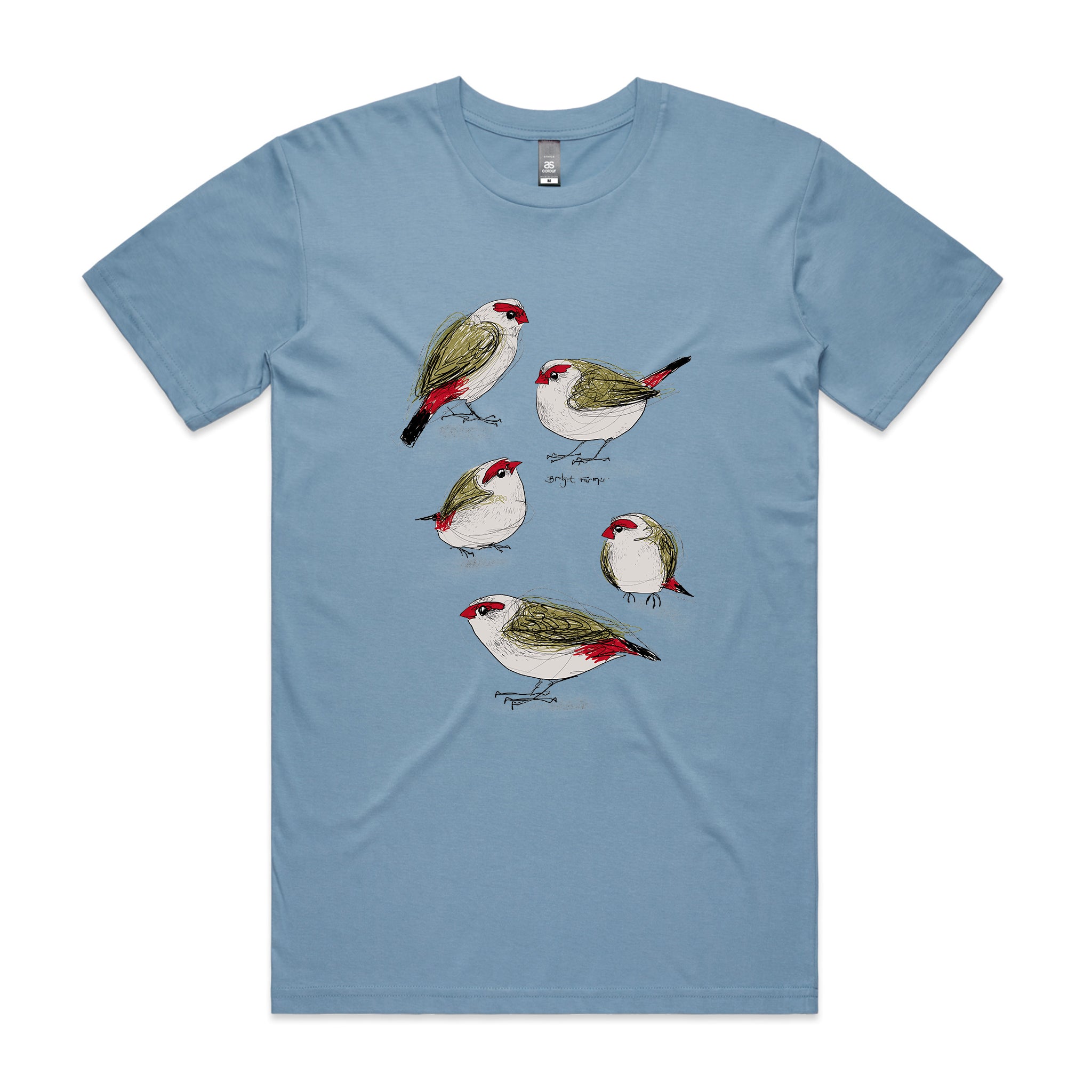 Red Browed Finches Tee