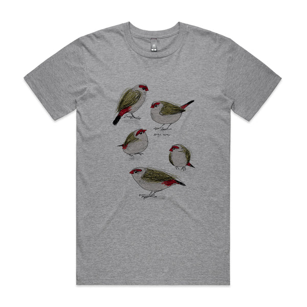 Red Browed Finches Tee