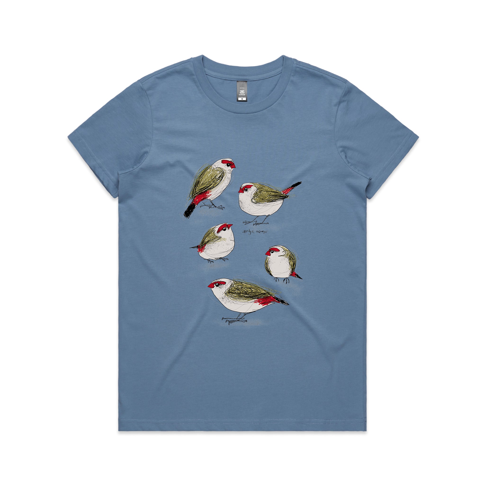 Red Browed Finches Tee