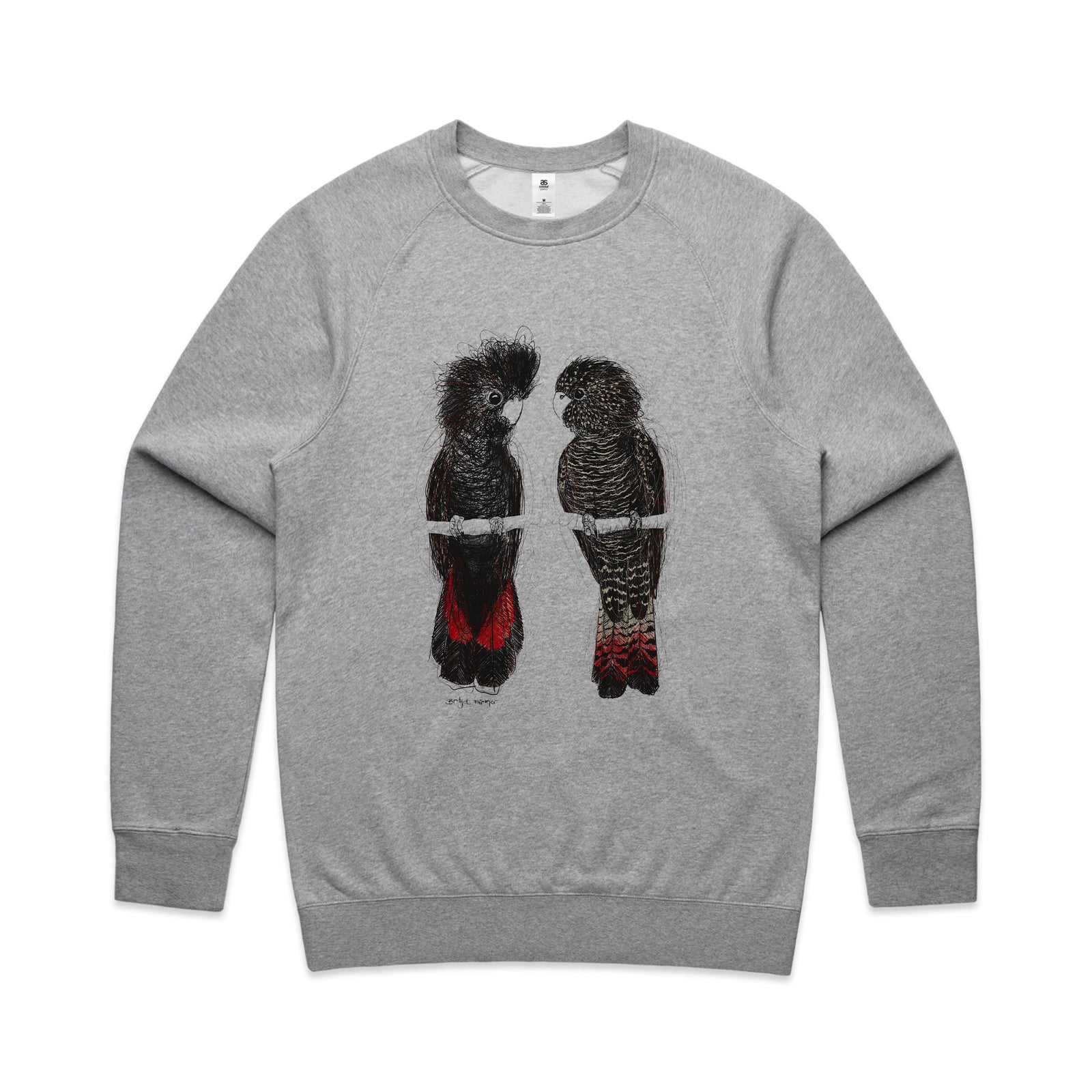 Red Tailed Black Cockatoos Jumper