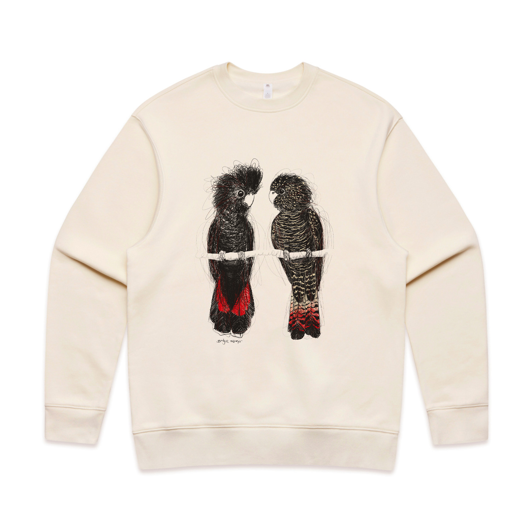 Red Tailed Black Cockatoos Jumper