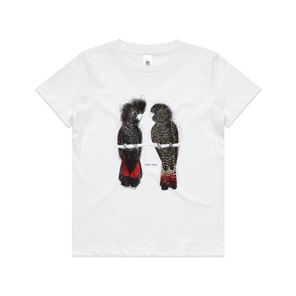 Red Tailed Black Cockatoos Kids Tee