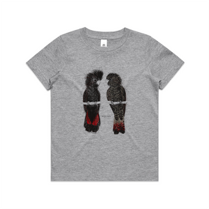 Red Tailed Black Cockatoos Kids Tee
